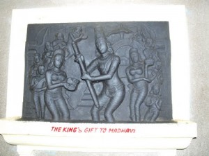 king's gift to Madhavi
