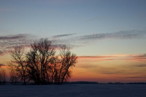red sky