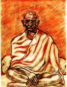 MK Gandhiji Meditating Dec 6th 2