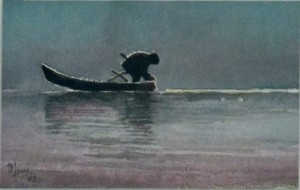 The lonely fisherman- Watercolor (1)