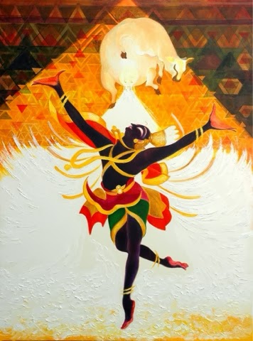 Govinda Pattabhishekam. Oil on canvas. #krishnafortoday - Keshav