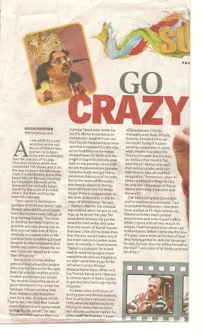TIMES OF INDIA INTERVIEW….