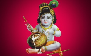 Krishnan with butter