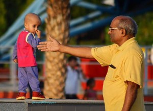 grandpa and child
