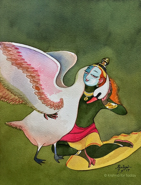 170907 - Paramahamsa- 24x32 cms -watercolor-lr