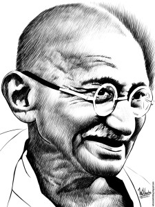 How To Draw Mahatma Gandhi Easily Mahatma Gandhi Drawing Pictures Please - Drawing Of Sketch
