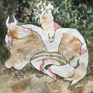 180324 - Vanvihari -icam -wm -21.5x21.5 cms watercolour handmade paper