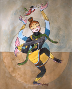 180510 - Krishna Leela-Nataraja -lr -29.5x42 cms (11.5x16.5 inch)