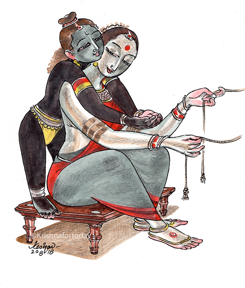 180820 Yashoda Krishna -A4 watercolour graphite 100 dpi lr