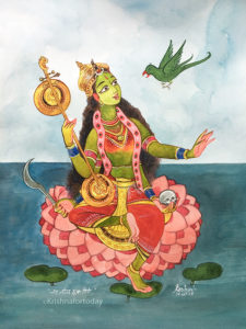 181016 -Matangi -floating in the composition of Kalidasa-24x32 lr
