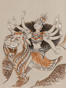 181018 Mahishasuramardhini wcol Strathmore 160 gsm -72 dpi 9x12” lr