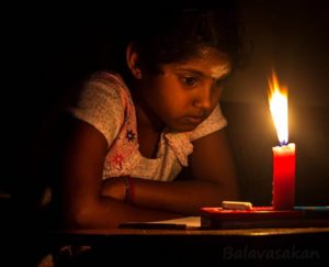 baby with candle