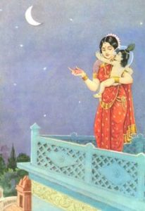 Yashodha -Krishna-Moon