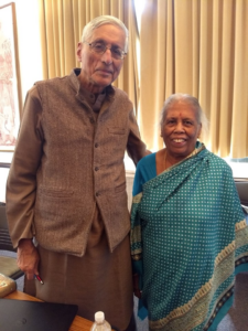 Nageswari Annamalai with Rajmohan Gandhi