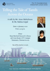 Telling the Tale of Tamils Across the Oceans – A Talk