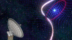 The white dwarf-pulsar binary system