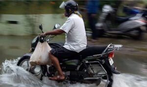 Bike in flood