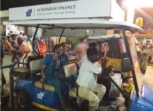 A battery car service