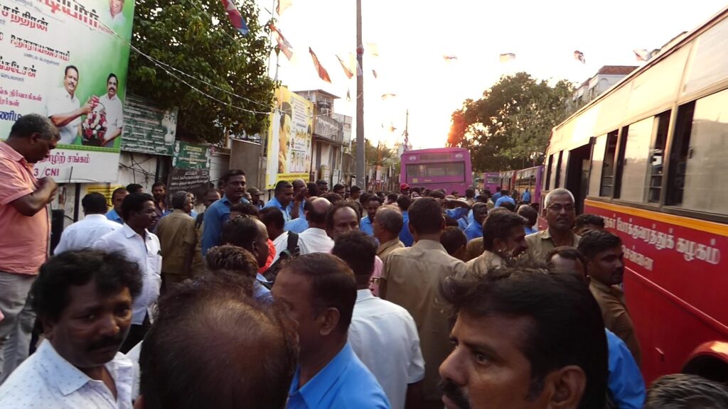 Bus strike in Chennai