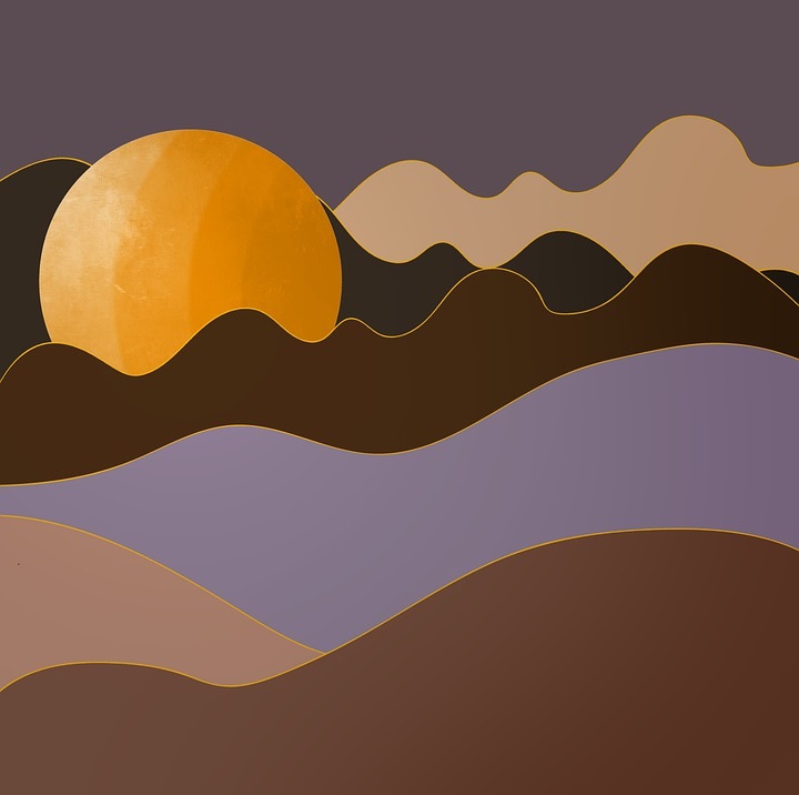Moon clouds art