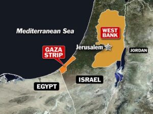 Gaza map