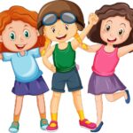6154152-gruppo-di-ragazze-adolescenti-su-sfondo-bianco-gratuito-vettoriale