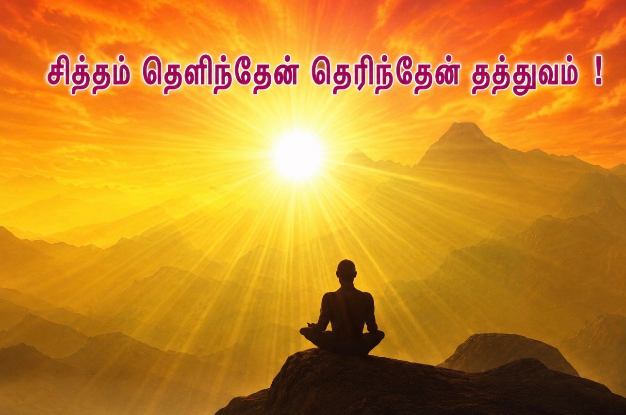 சித்தம் தெளிந்தேன் தெரிந்தேன் தத்துவம்!